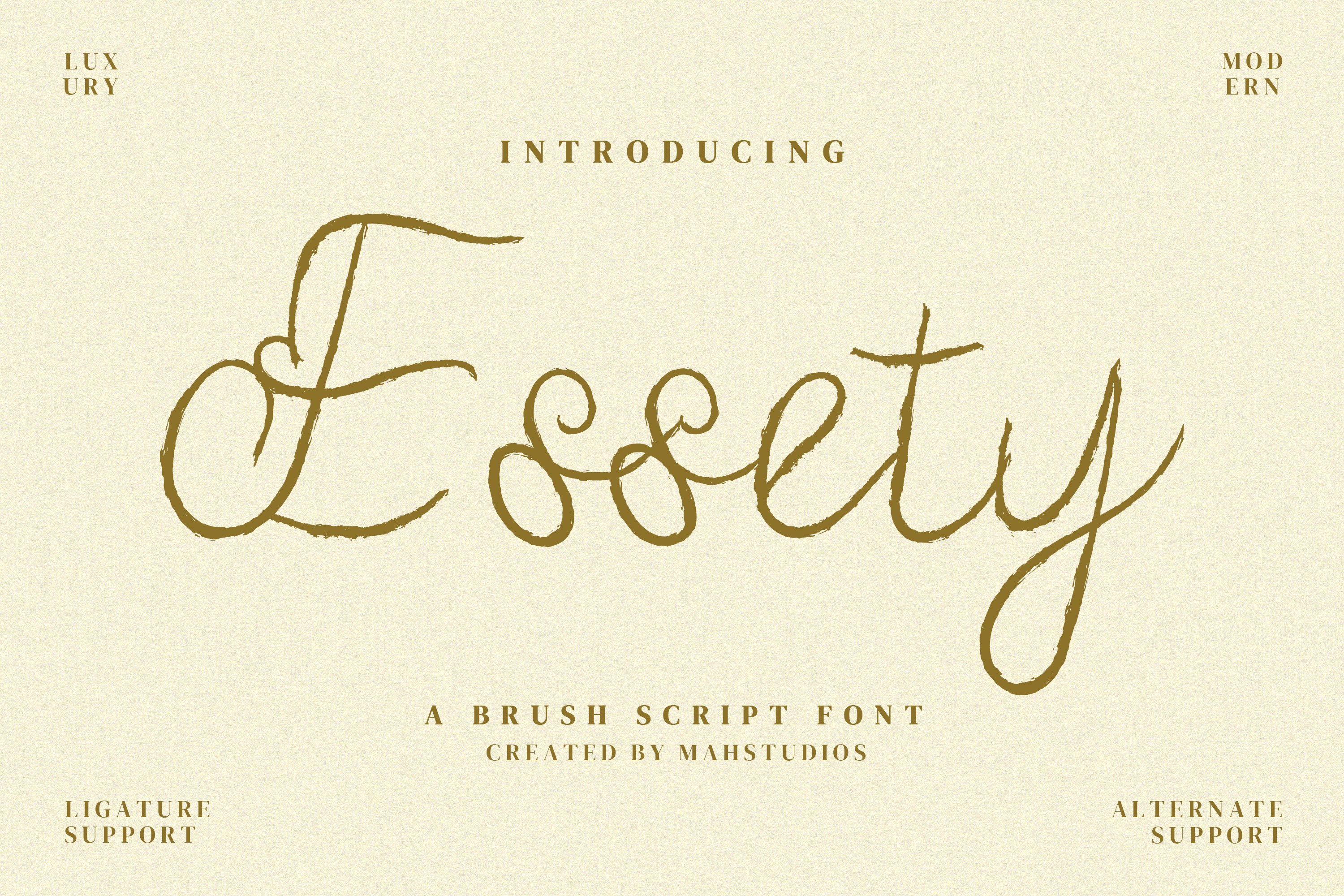 Essety Script Fontscover image.