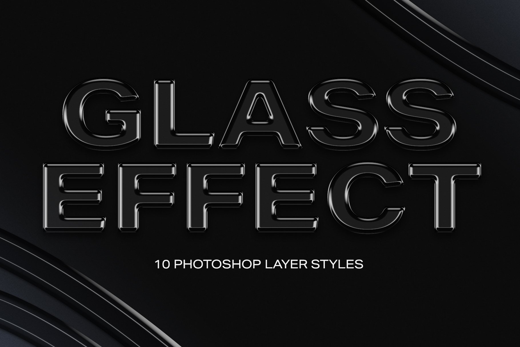 Glass Effect Photoshop Stylescover image.