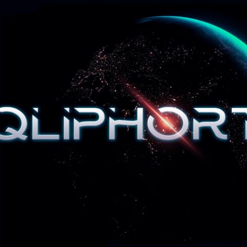 Qliphort - Futuristic Techno Font cover image.