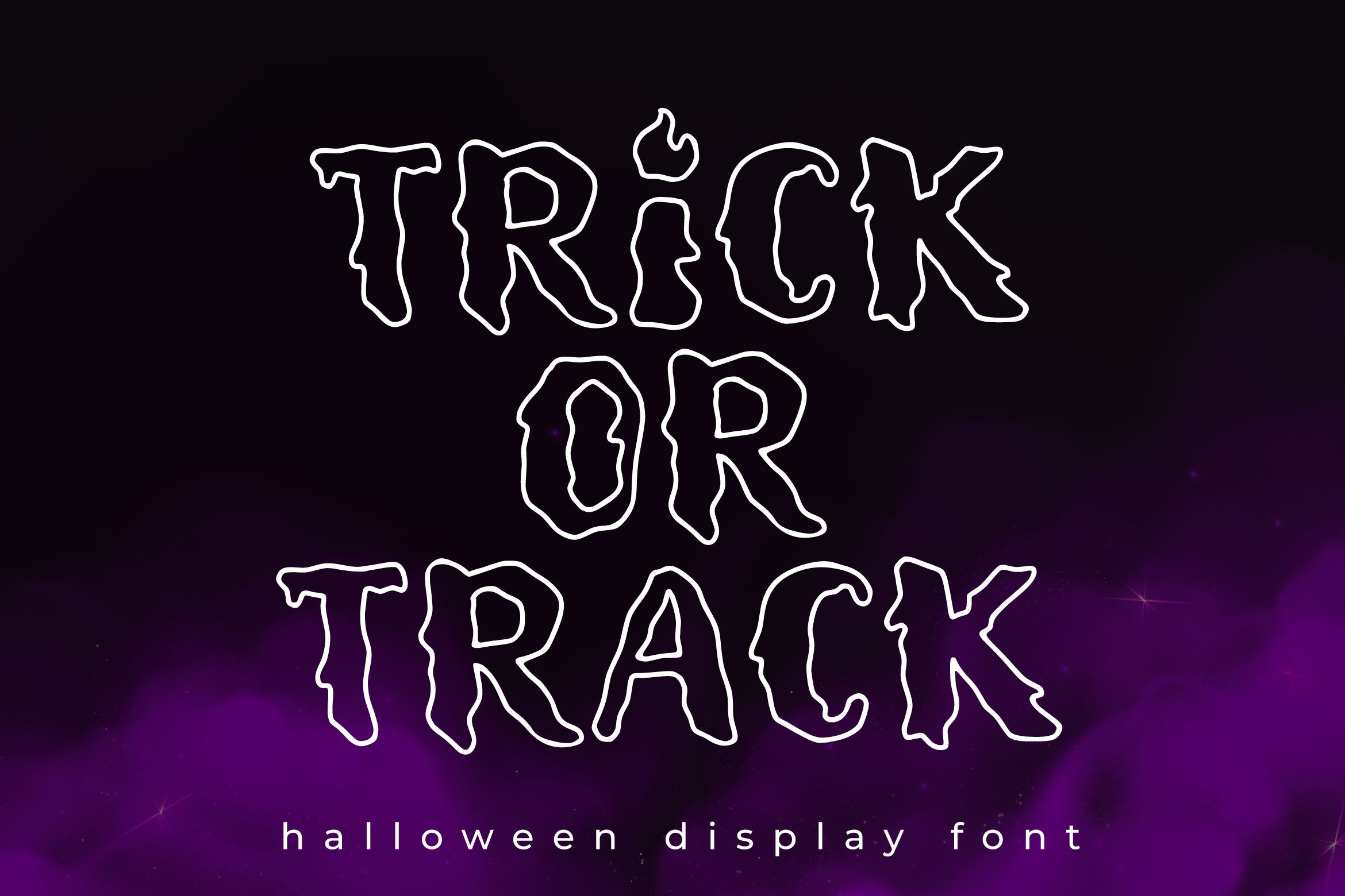 Trick or Track - Halloween Font cover image.