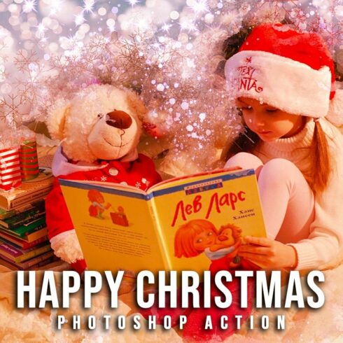 Happy Christmas Photoshop Actioncover image.