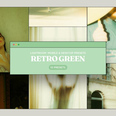 Retro Green Lightroom Presetscover image.