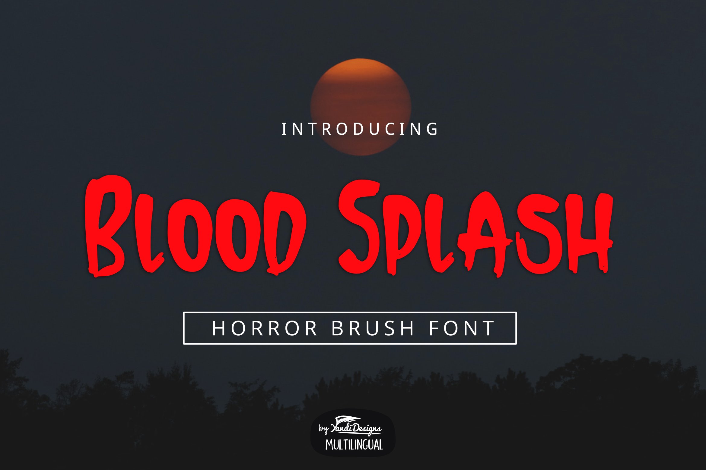 Blood Splash Font cover image.