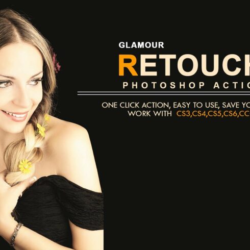 Glamour Retouch Photoshop Actioncover image.