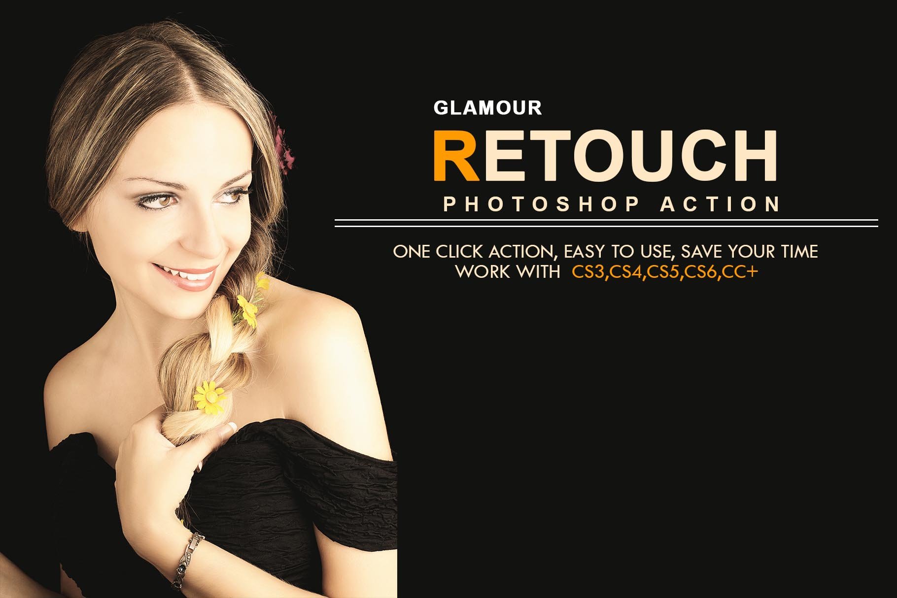 Glamour Retouch Photoshop Actioncover image.