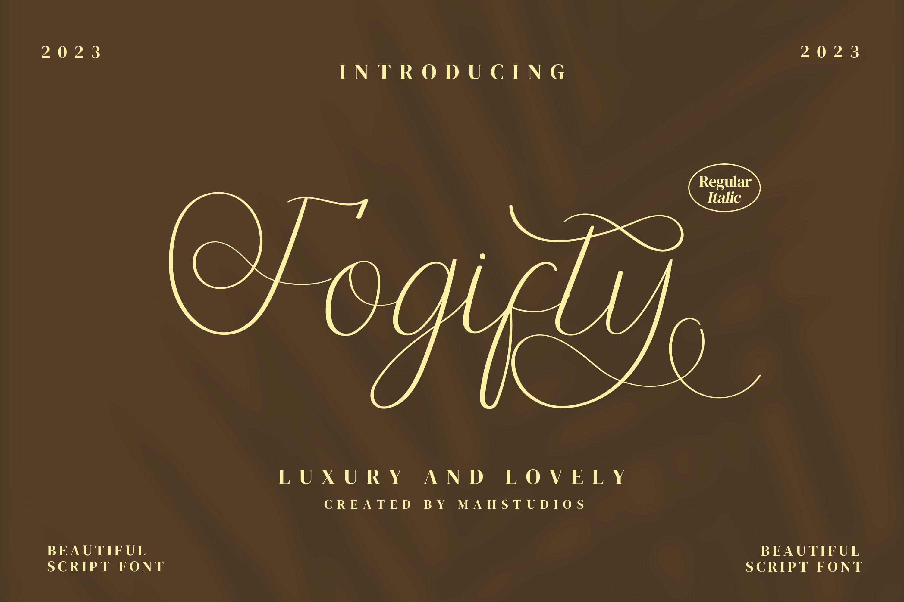 Fogifty Script Fontscover image.