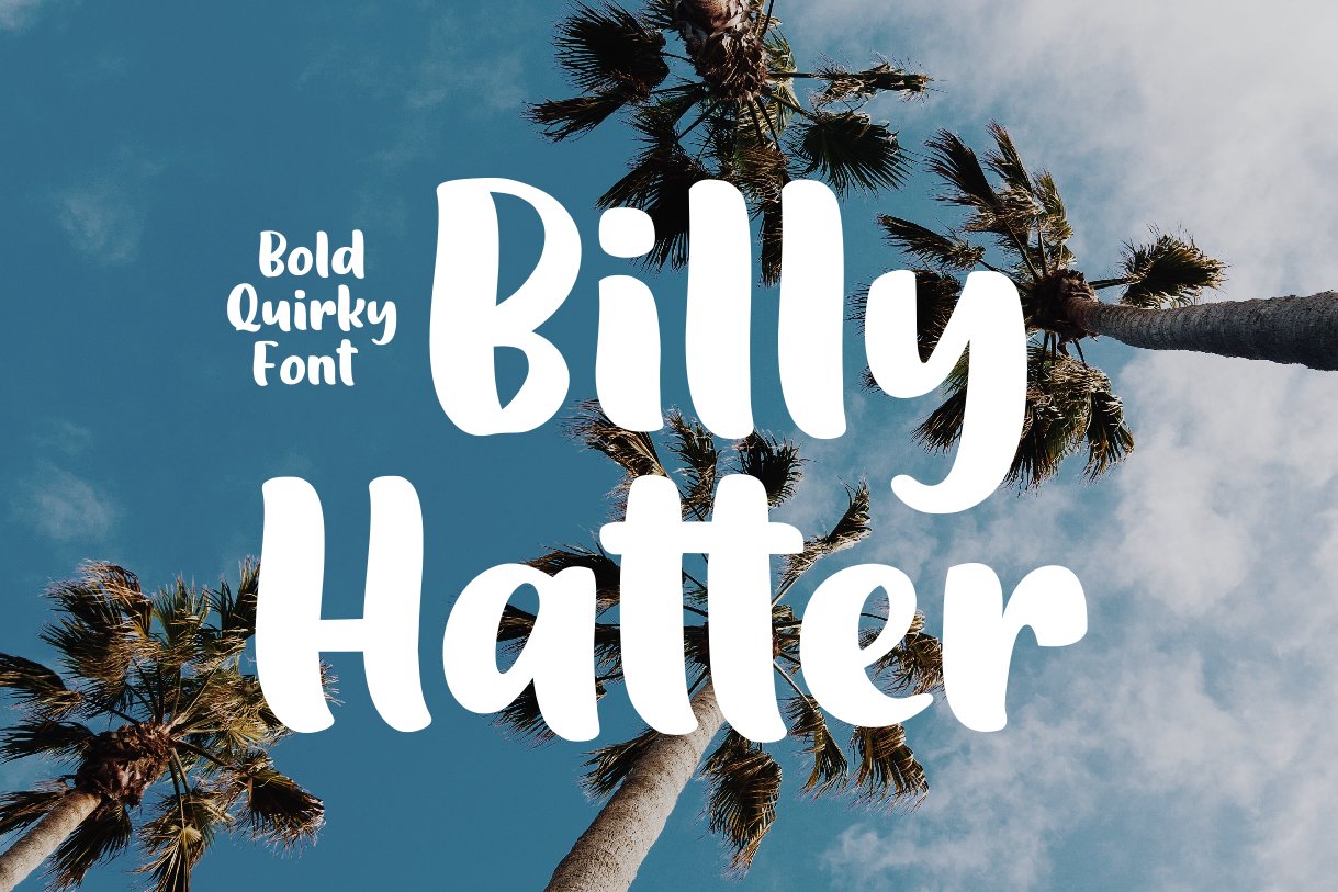 Billy Hatter Quirky Bold Font cover image.