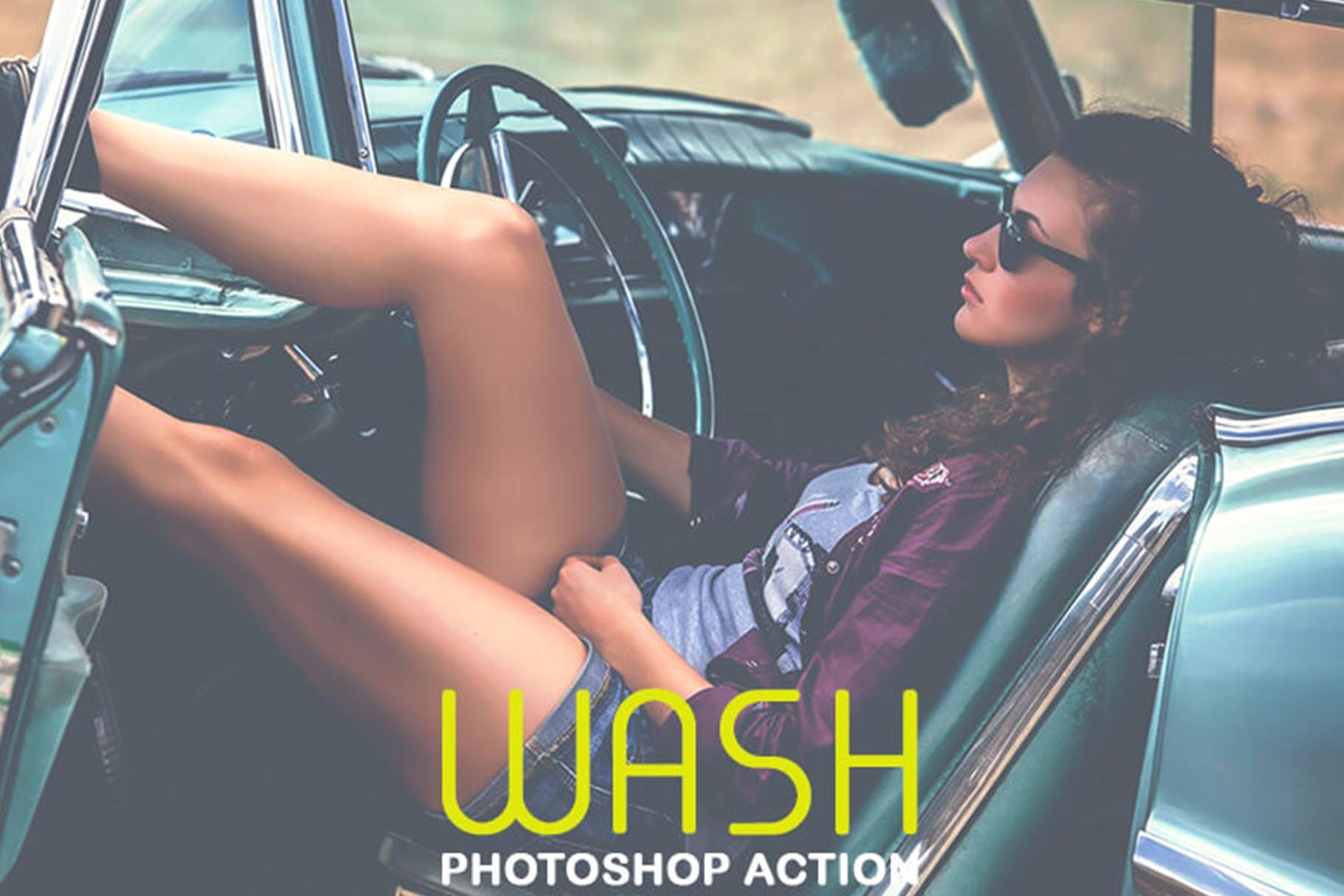 Wash Photoshop Actioncover image.
