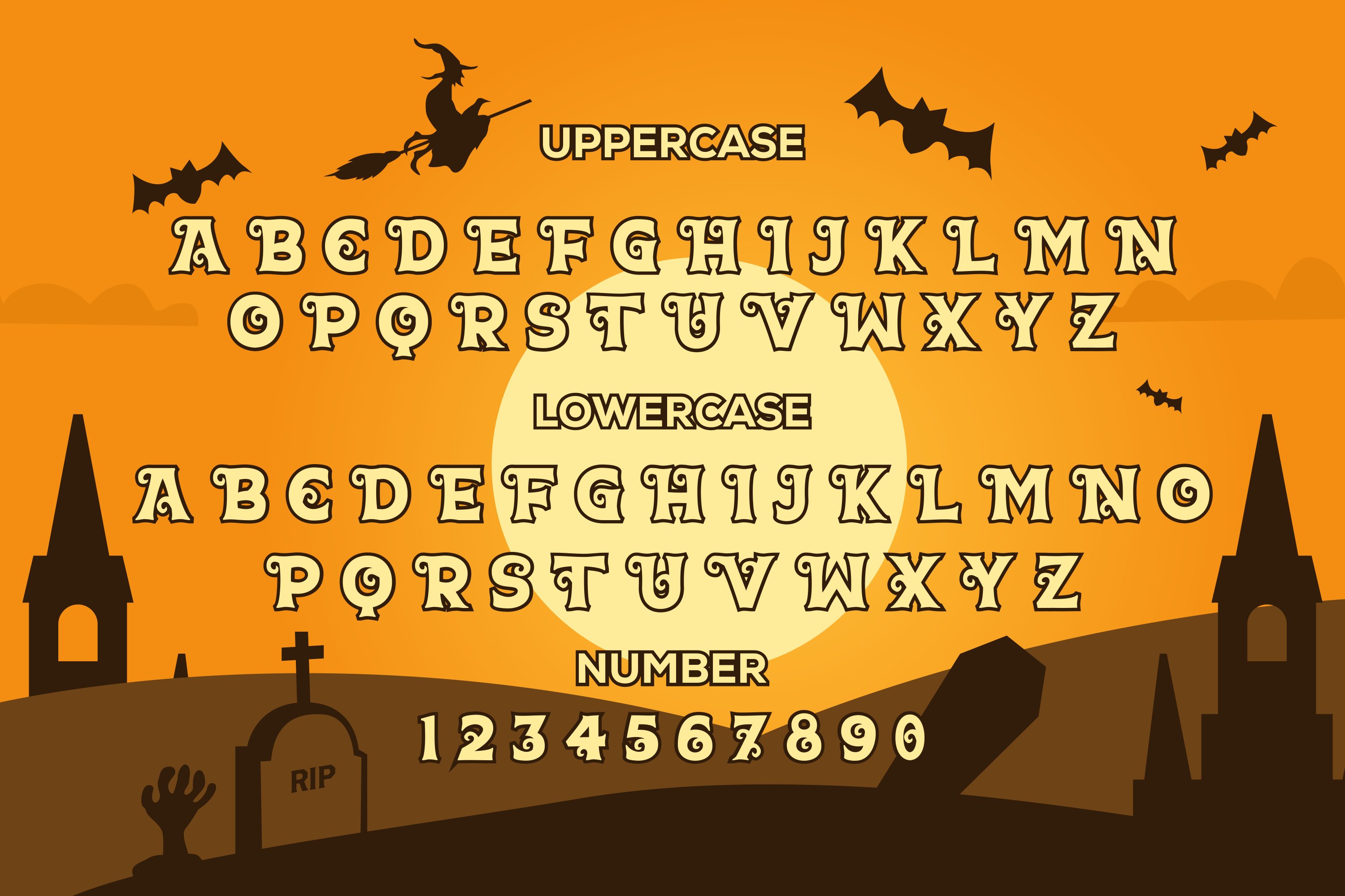 Spoongky Horror Font preview image.