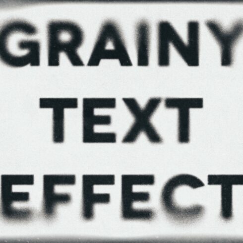 Grainy Text Effectcover image.