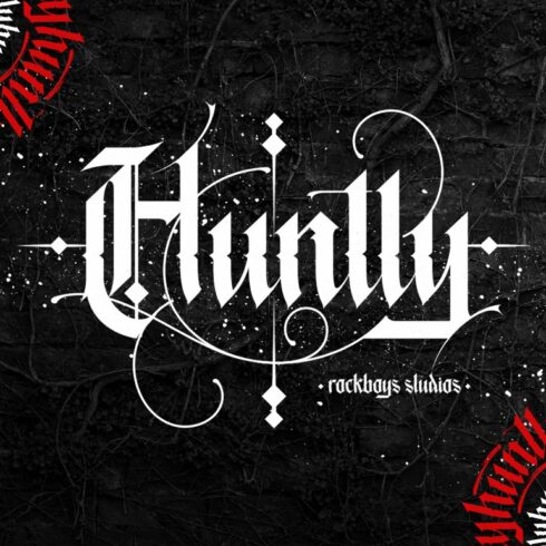 Huntly - Blackletter Font cover image.