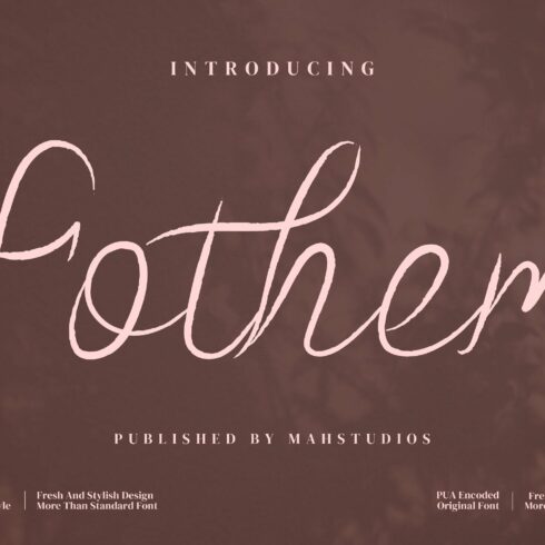 Fothem Script Fontscover image.