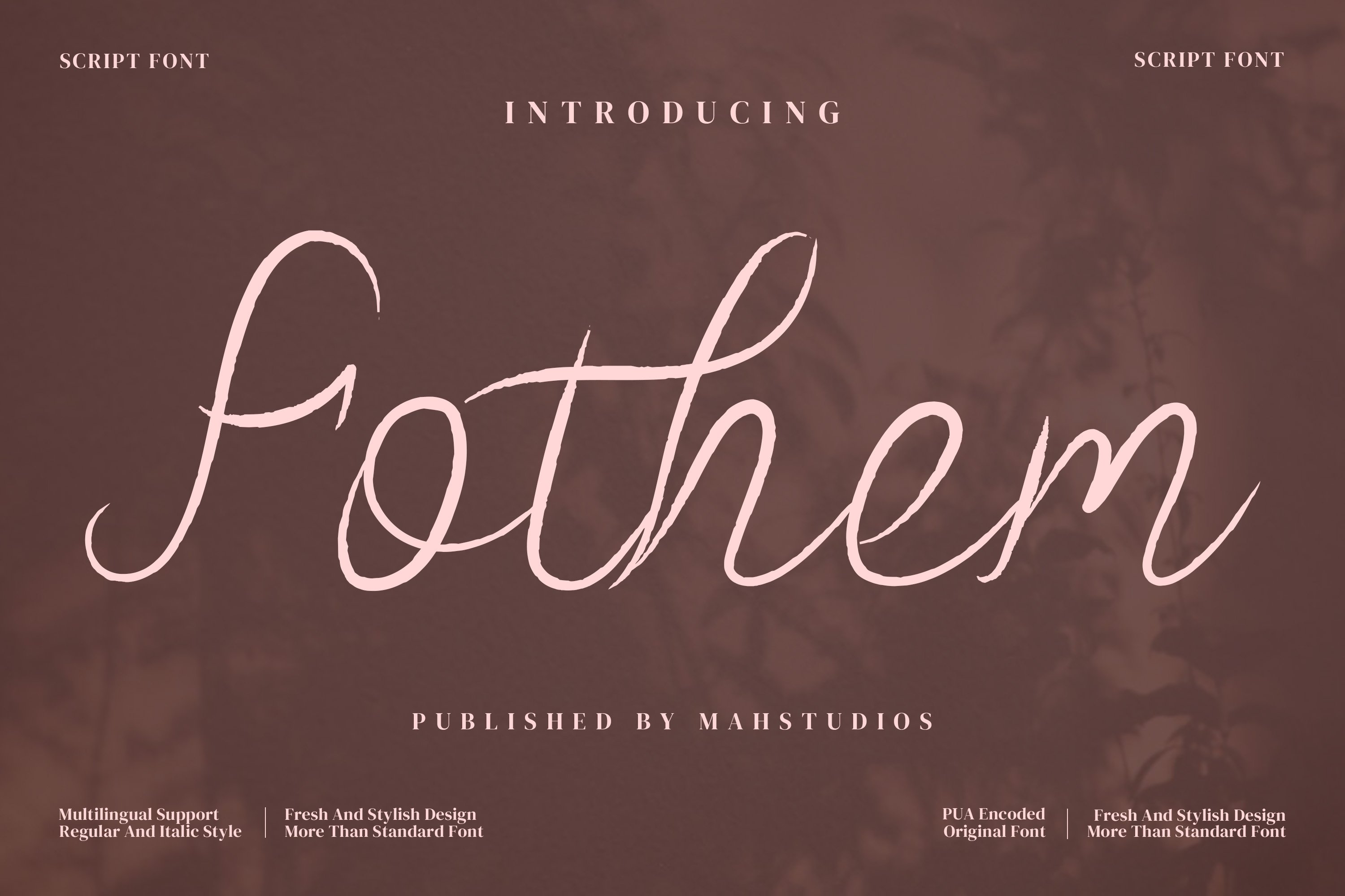 Fothem Script Fontscover image.