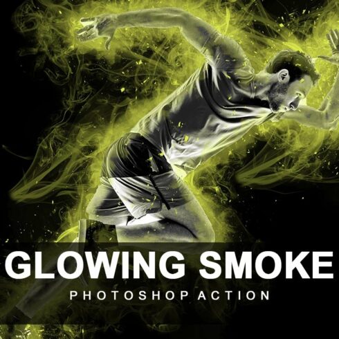 Glowing Smoke Photoshop Actioncover image.