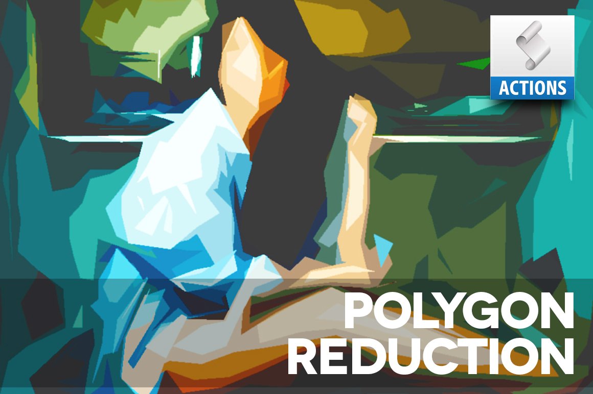 Polygon Reduction Photoshop Actioncover image.