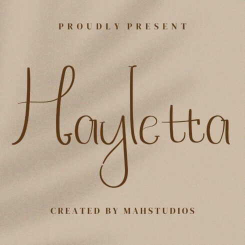 Hayletta Script Fontscover image.
