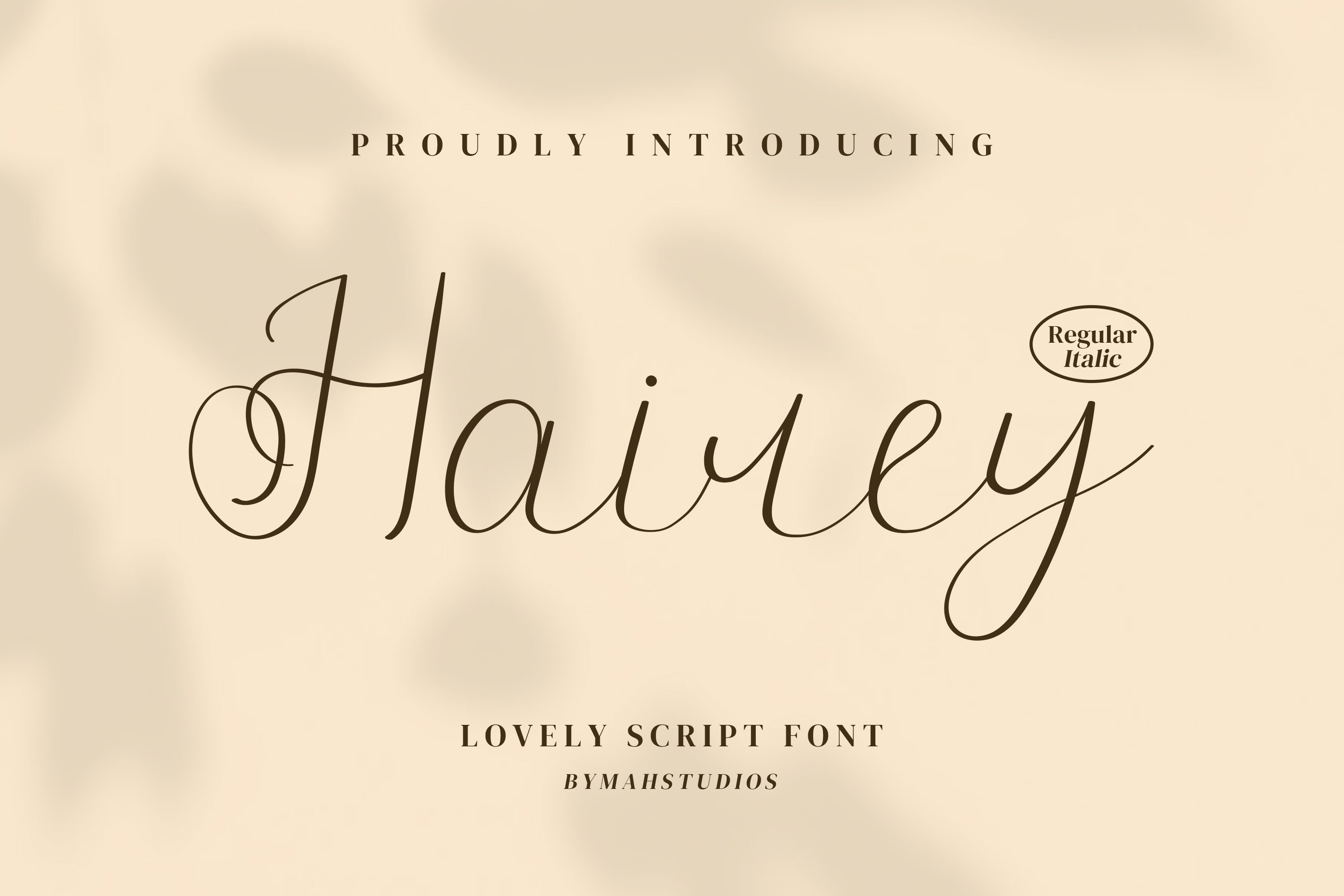 Hairey Script Fontscover image.