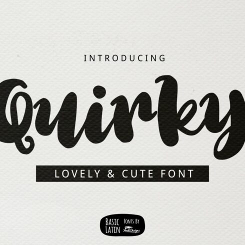 Quirky Font cover image.