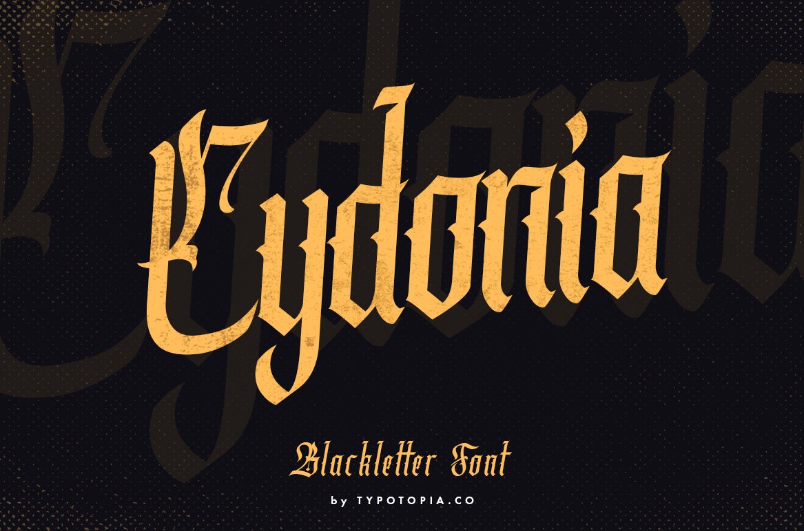 Cydonia - The Blackletter Font cover image.