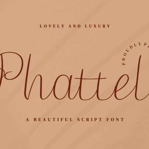 Phattel Script Fontscover image.