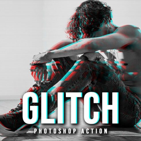 Glitch Photoshop Actioncover image.