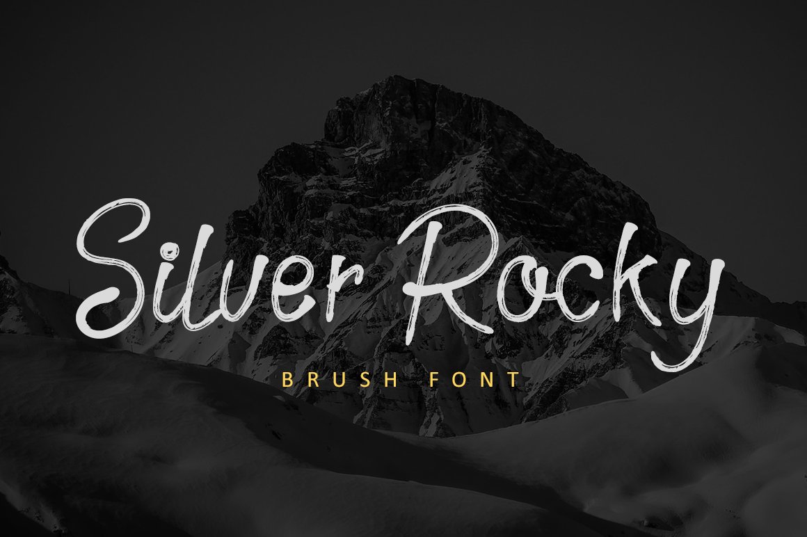 Silver Rocky - Handwritting Brush cover image.
