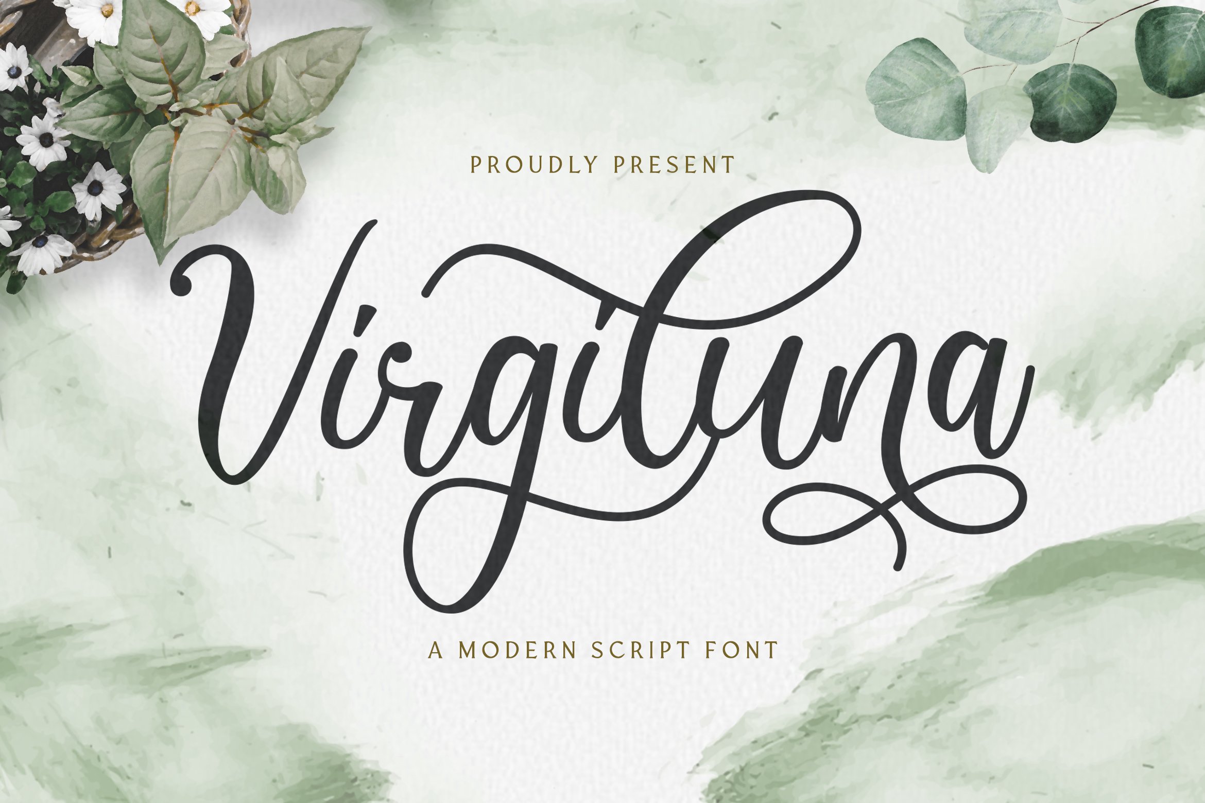 Virgiluna - Modern Calligraphy Font cover image.