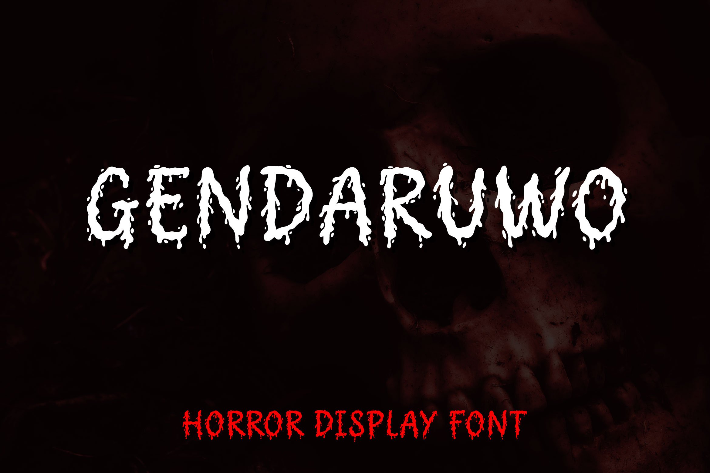 Gendaruwo - Halloween Bloody Font cover image.