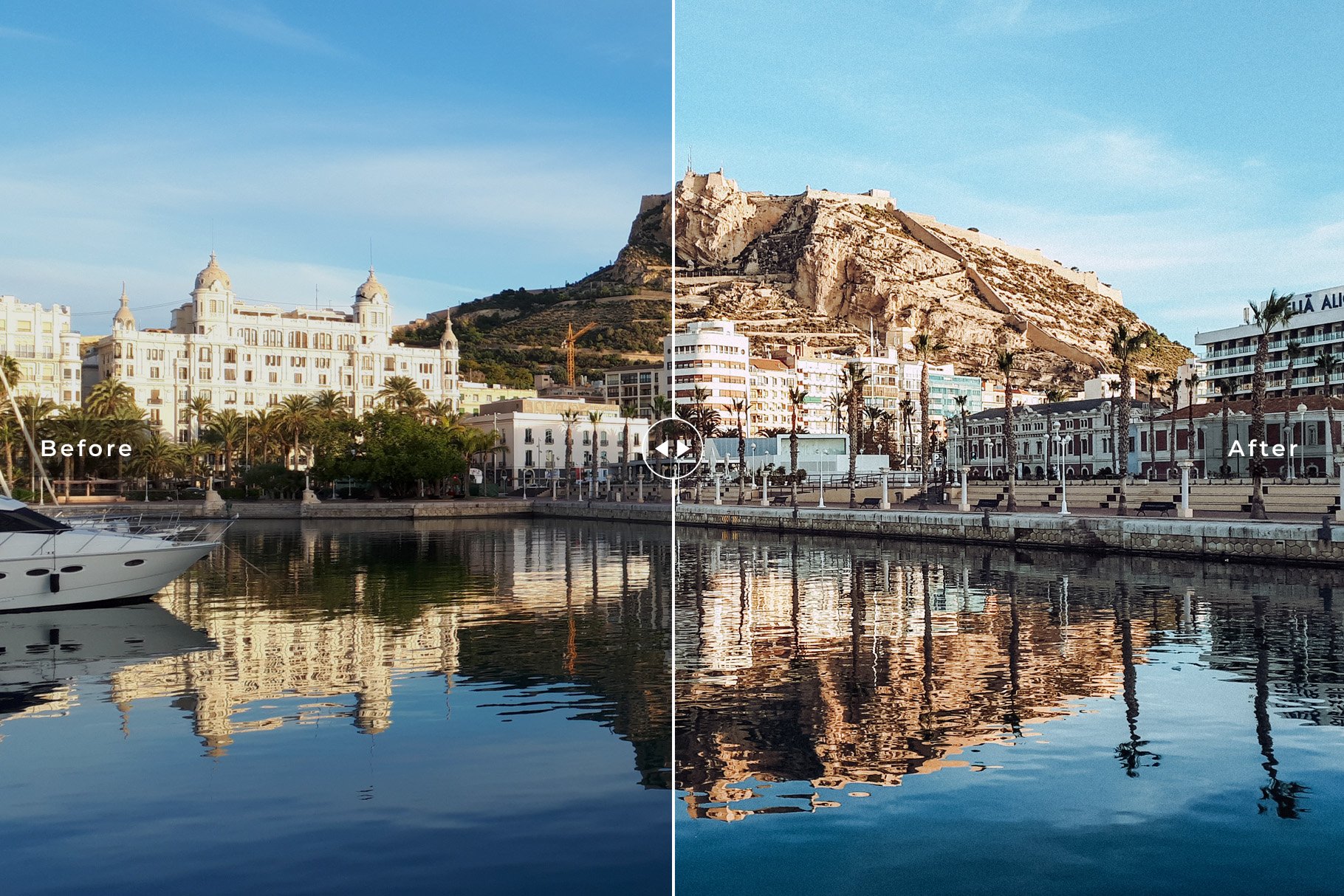 Alicante Lightroom Presets Packpreview image.