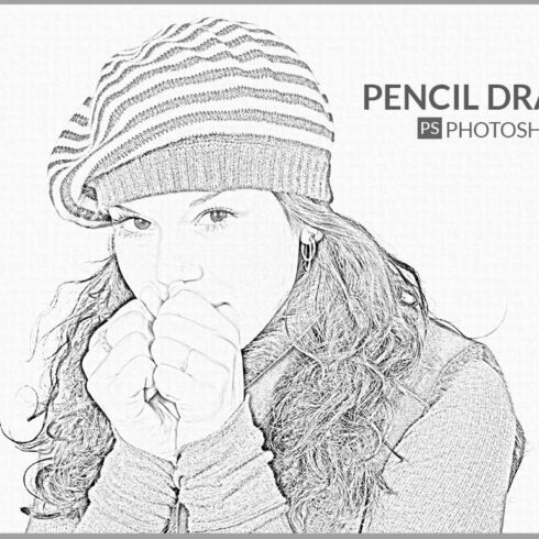 Realistic pencil drwaing actioncover image.