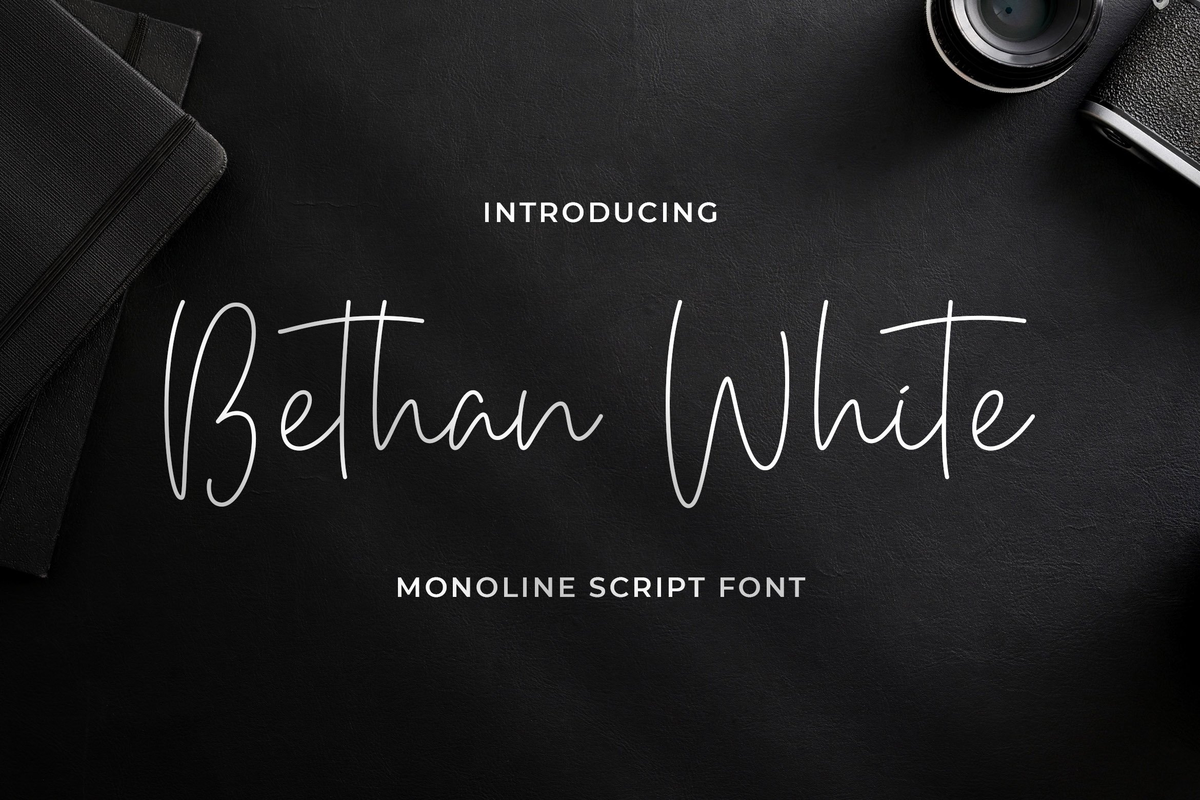 Bethan White - Monoline Script Font cover image.