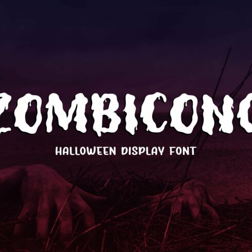 Zombicong - Halloween Display Font cover image.