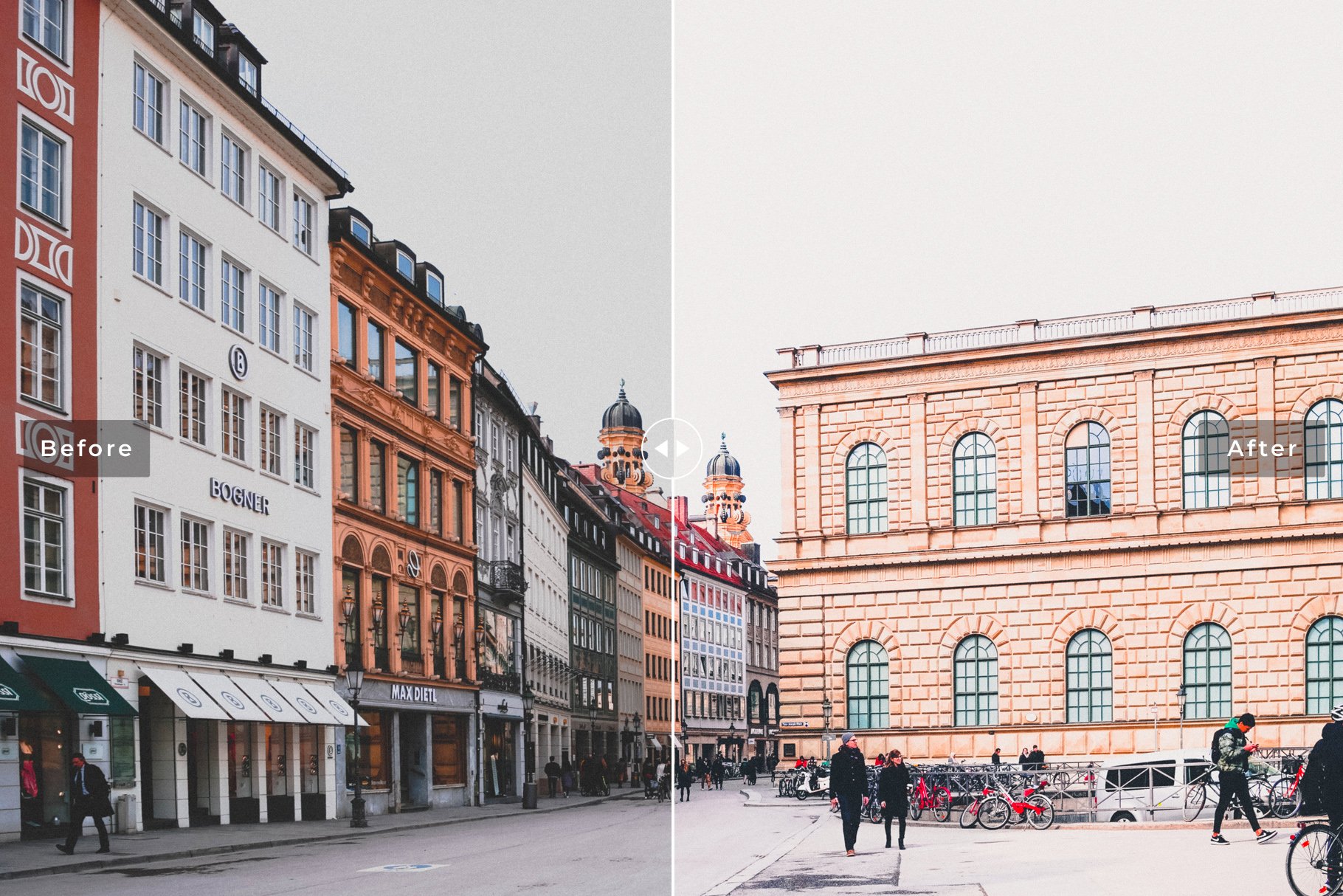 Munich Lightroom Presets Packpreview image.