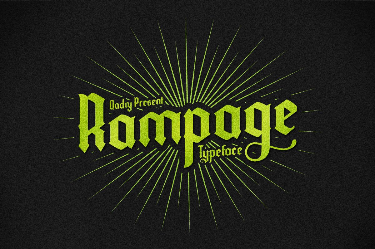 Rampage Font cover image.