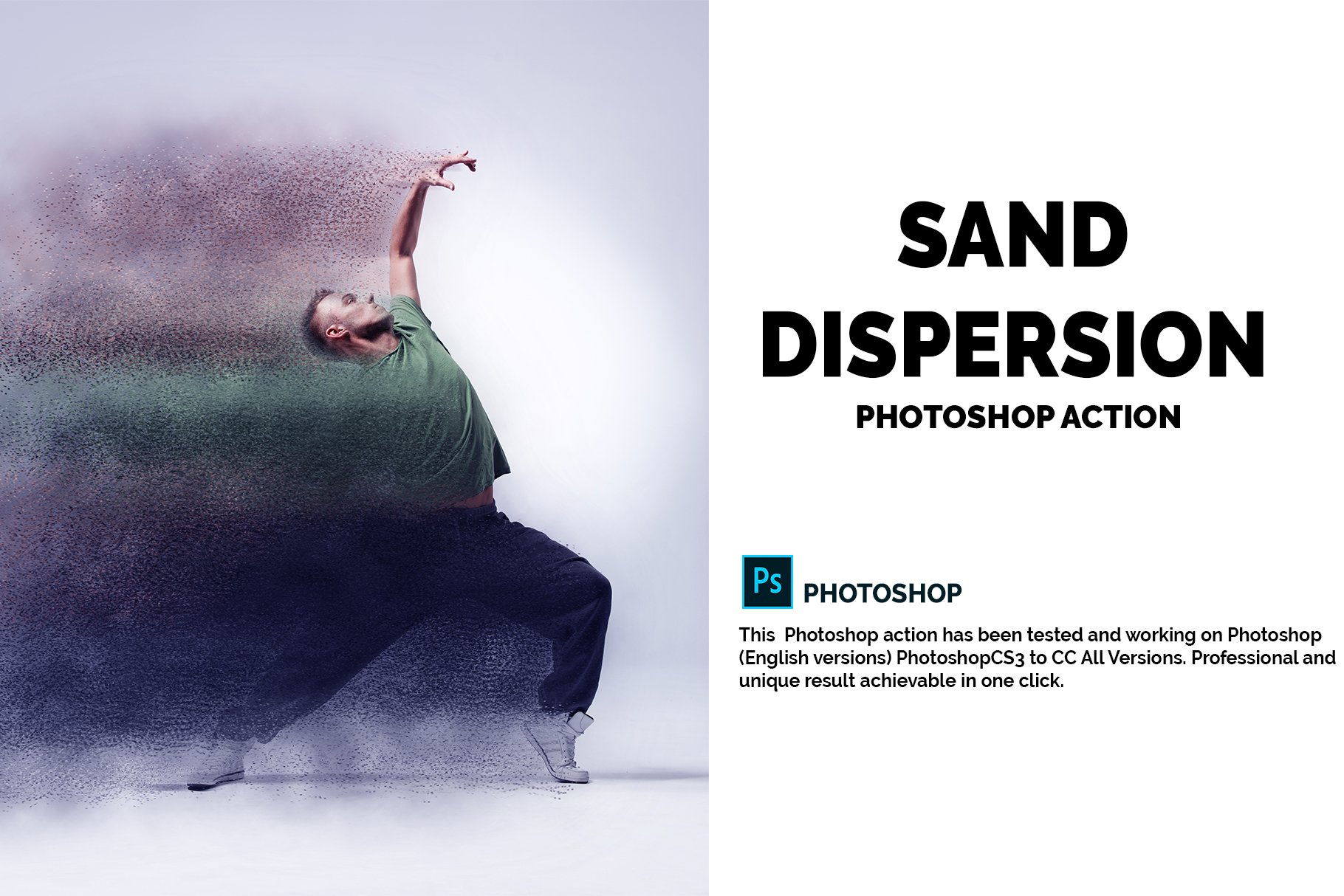 Sand Dispersion Photoshop Actioncover image.