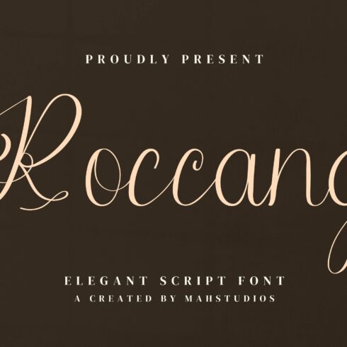 Roccang Script Fontscover image.