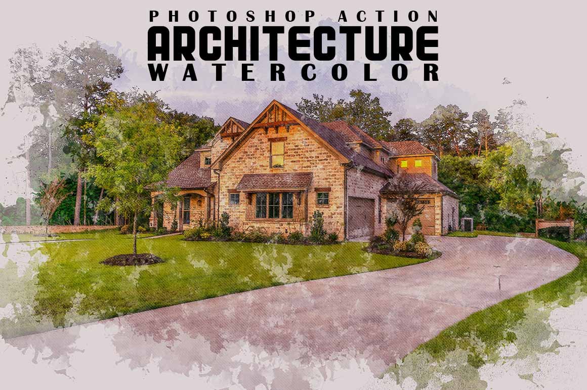 Architecture Watercolor PS Actioncover image.