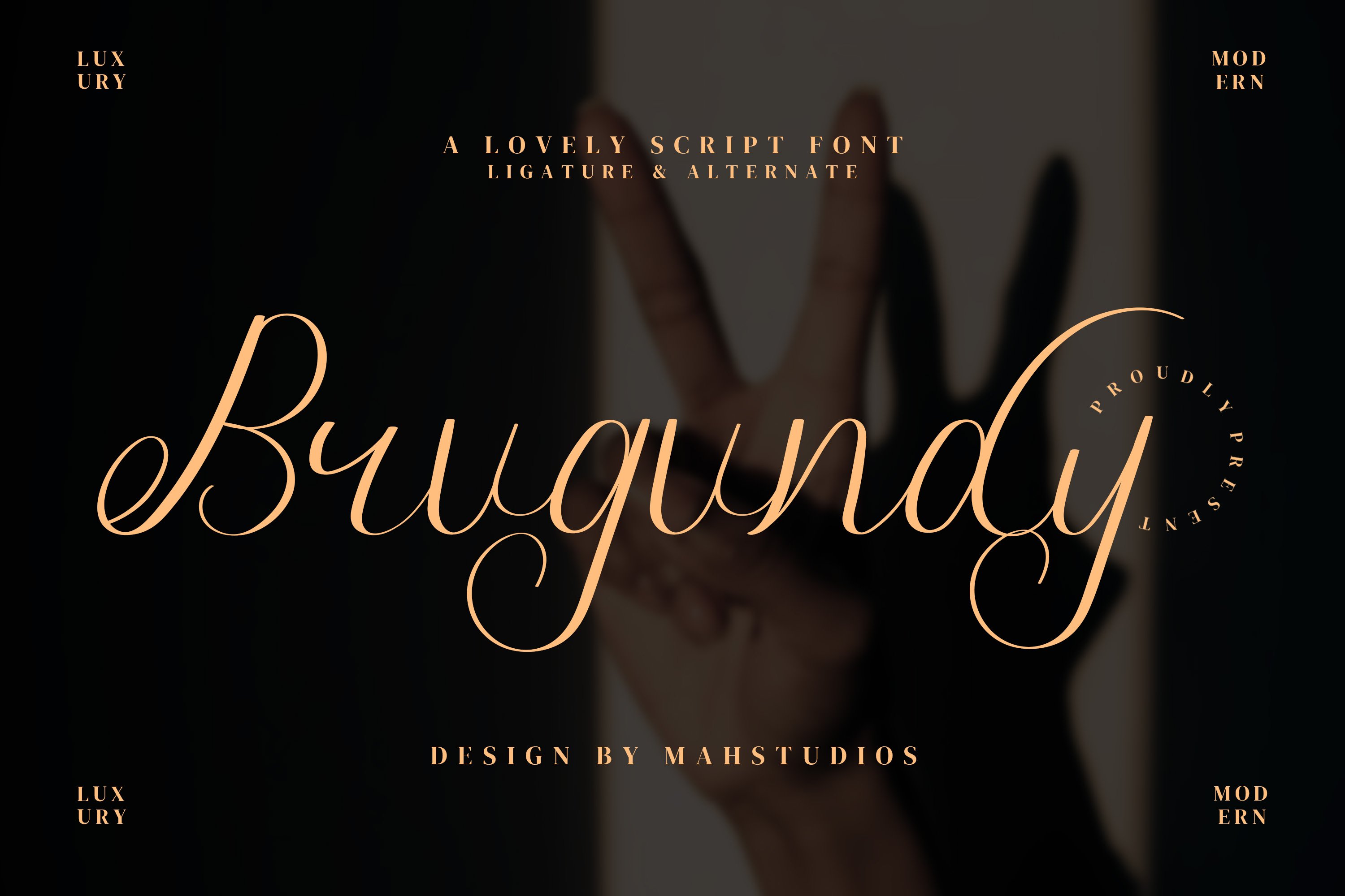 Brugundy Script Fontscover image.