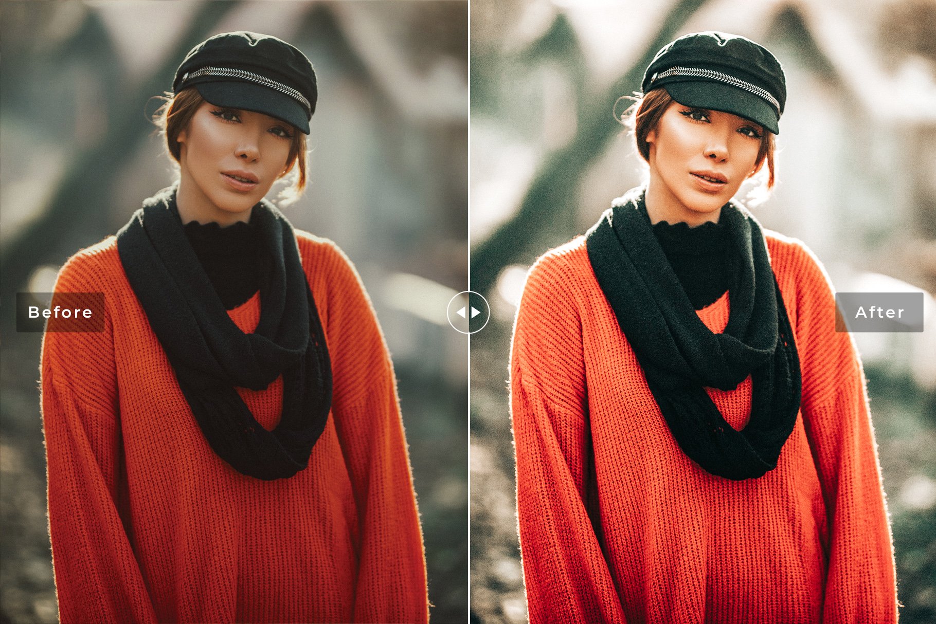 Papaya Lightroom Presets Packpreview image.