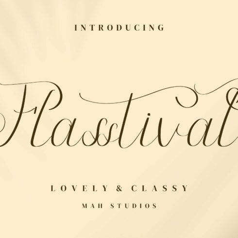 Flasstival Script Fontscover image.