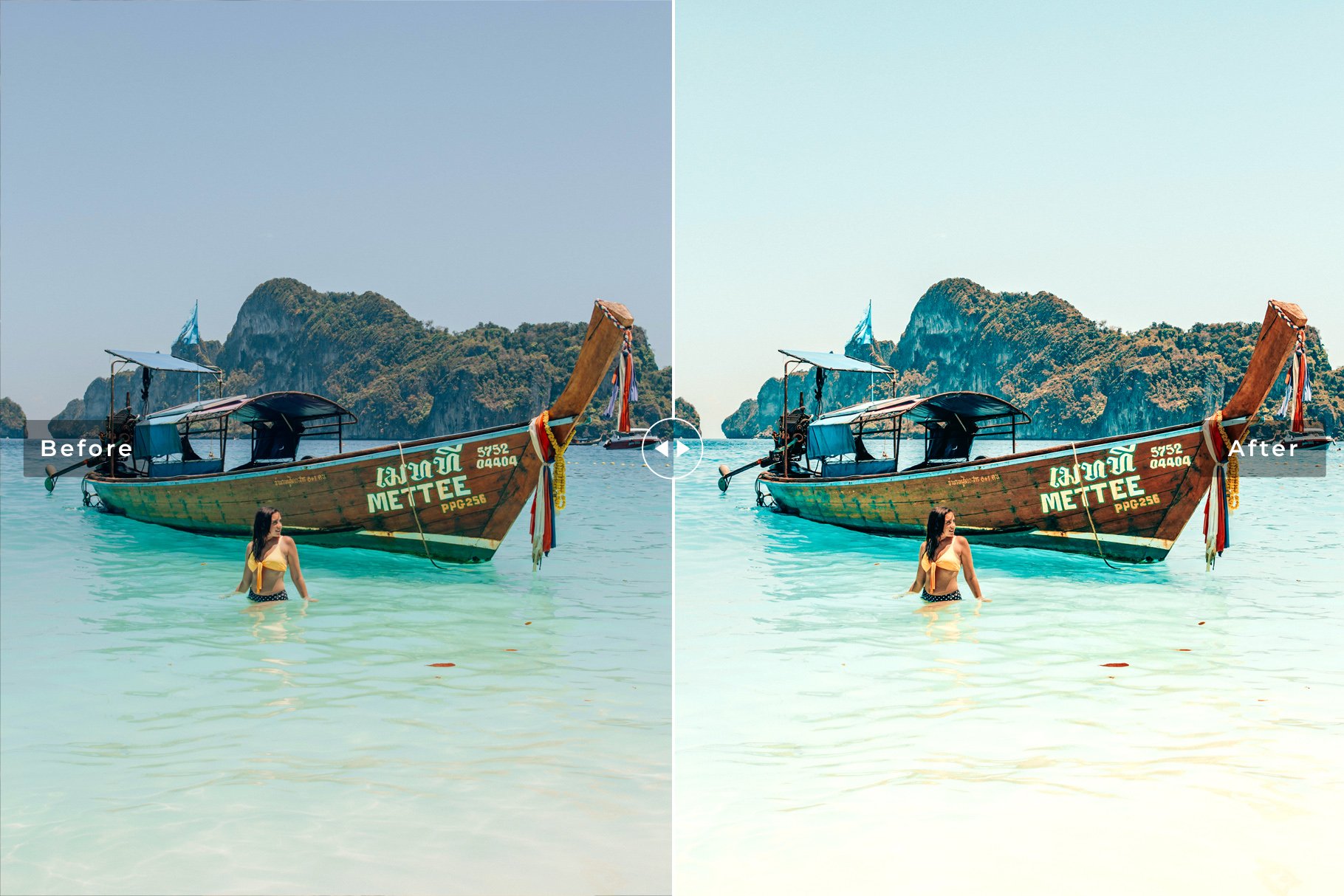 Phi Phi Islands Pro Lightroom Presetpreview image.