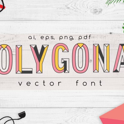 Polygonal Vector Font cover image.