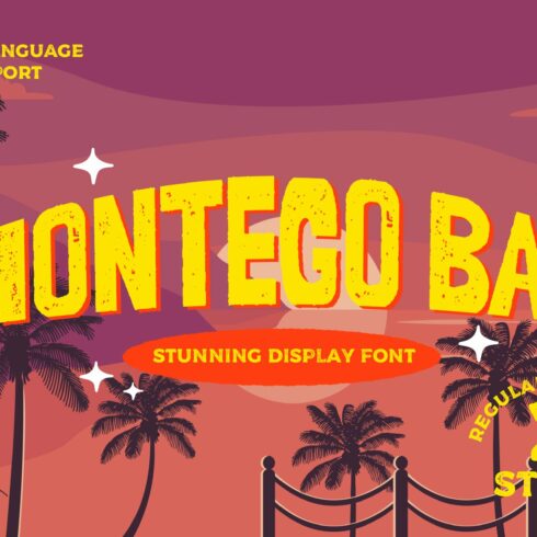 Montego Bay Stunning Display Font cover image.