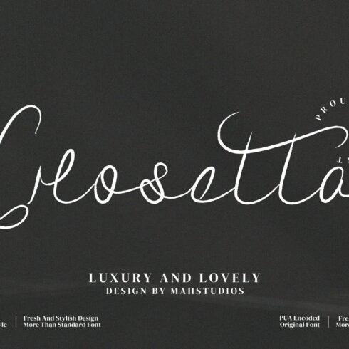 Crosetta Script Fontscover image.