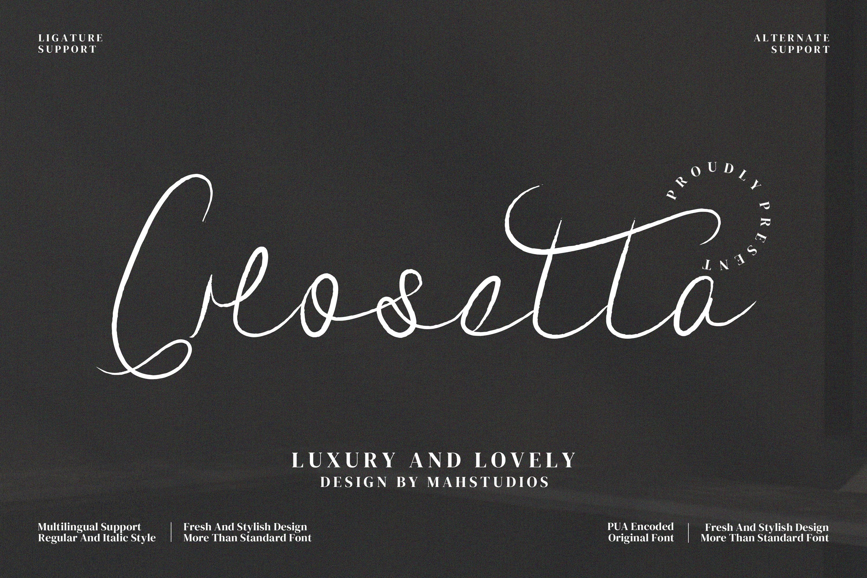 Crosetta Script Fontscover image.