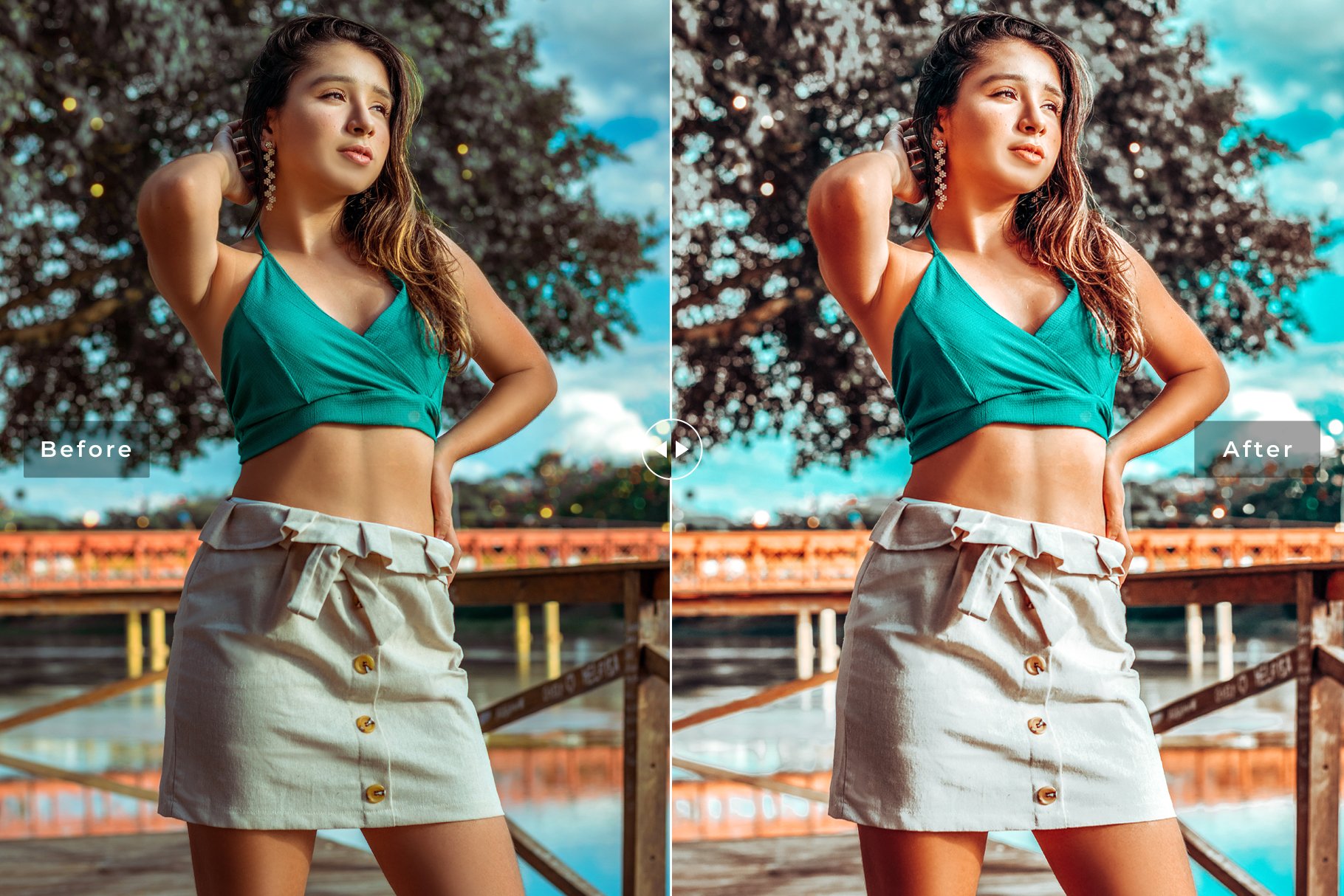 Sun Kissed Lightroom Presets Packpreview image.