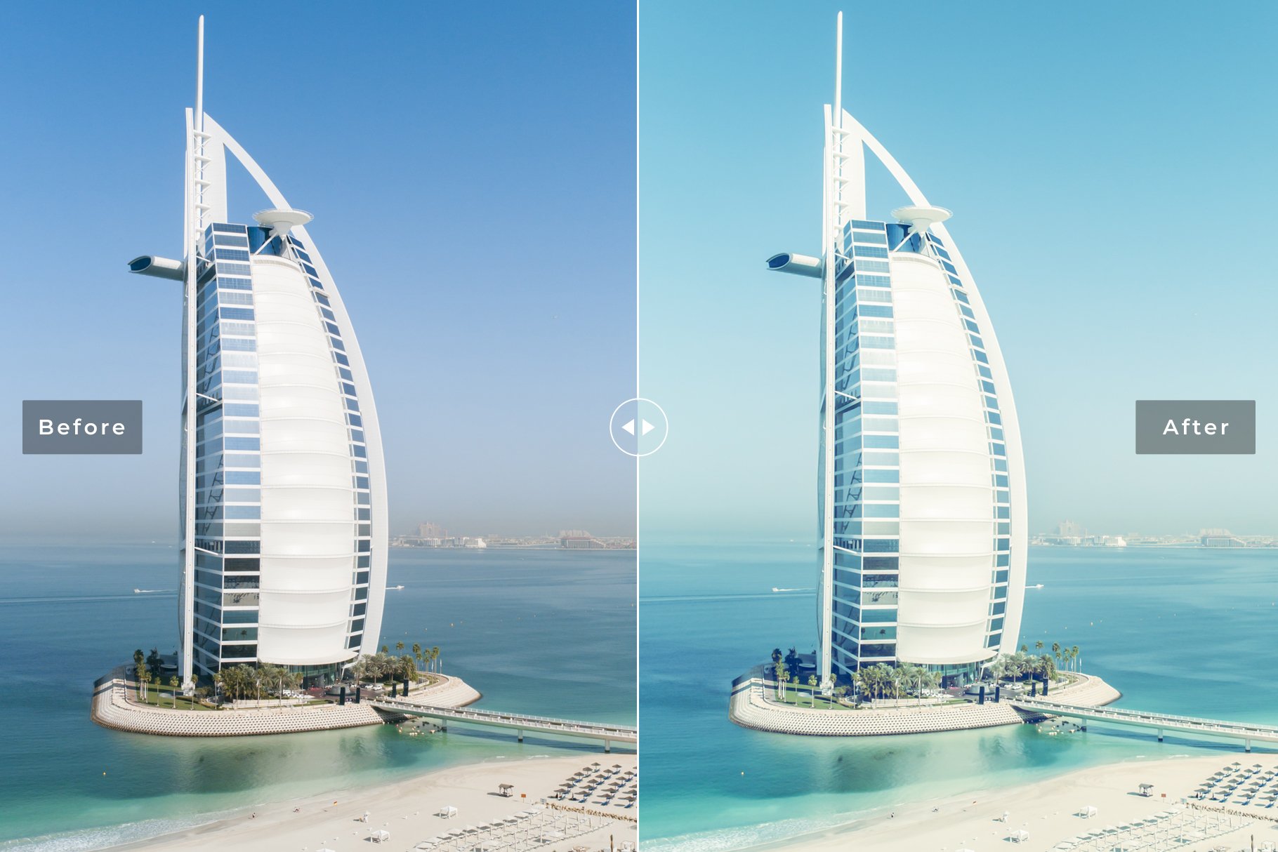 Dubai Lightroom Presets Packpreview image.