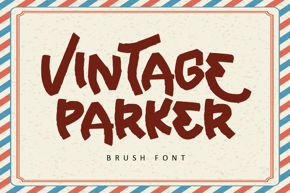 Vintage Parker - Brush Display Font cover image.