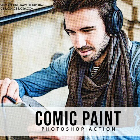 Comic Paint Photoshop Actioncover image.