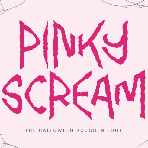 Pinky Scream - Halloween Font cover image.